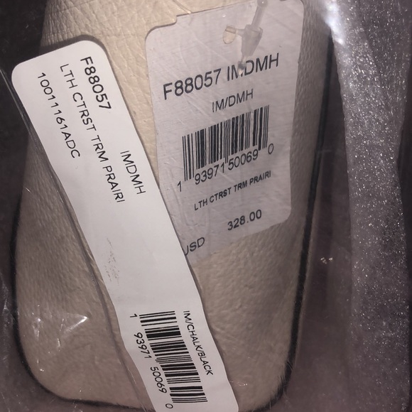 Coach Prairie Refined Pebbled Leather Satchel Bag, French Cream - Picture 11 of 13